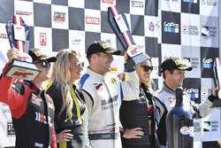 Podium: race winner Michael Cooper, Cadillac Racing, second place Patrick Long, Wright Motorsports, third place Pierre Kaffer, Magnus Racing