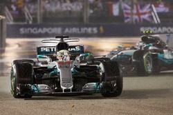 Lewis Hamilton, Mercedes AMG F1 W08, Valtteri Bottas, Mercedes AMG F1 W08