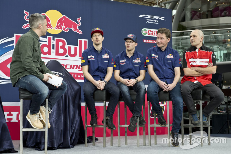 Nicky Hayden, Stefan Bradl, Ronald Ten Kate et Marco Chini