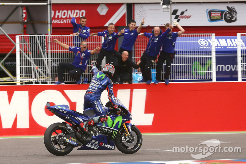 Race winner Maverick Viñales, Yamaha Factory Racing