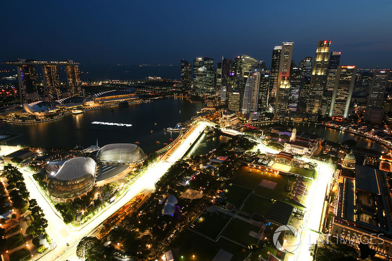 Aerial view from the 66th floor of the Swissotel