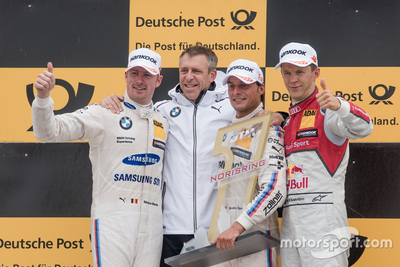 Podyum: 1. Bruno Spengler, BMW Team RBM, BMW M4 DTM, 2. Maxime Martin, BMW Team RBM, BMW M4 DTM, 3. 