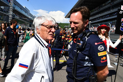 Bernie Ecclestone, Christian Horner, Red Bull Racing Team Principal