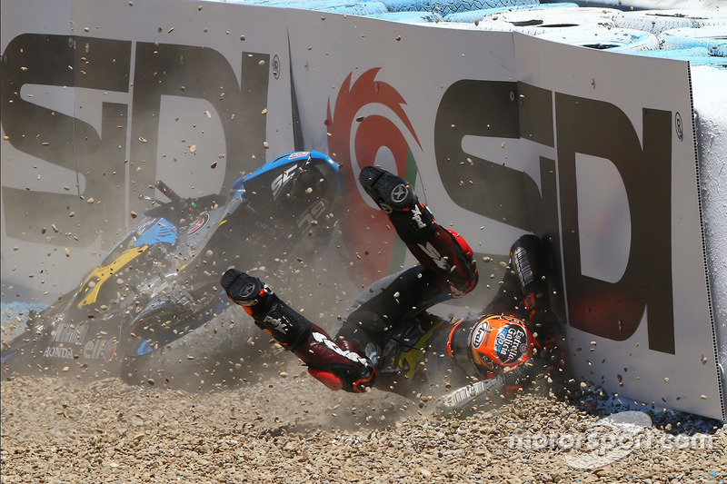 Tito Rabat, Estrella Galicia 0,0 Marc VDS crash