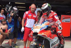 Neue Verkleidung am Bike von Jorge Lorenzo, Ducati Team