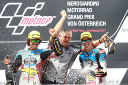 Podium: Alex Marquez, Marc VDS, Mortbidelli and Franco Morbidelli, Marc VDS