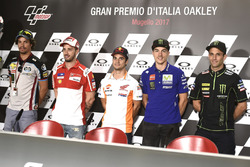 Franco Morbidelli, Marc VDS; Andrea Dovizioso, Ducati Team; Dani Pedrosa, Repsol Honda Team; Maveric