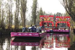 Esibizione Formula E a Xochimilco
