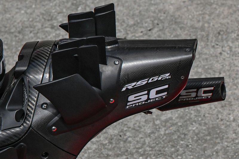 Aprilia Racing motorfiets detail