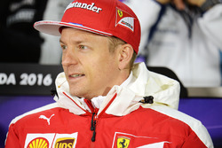 Kimi Raikkonen, Ferrari in the FIA Press Conference