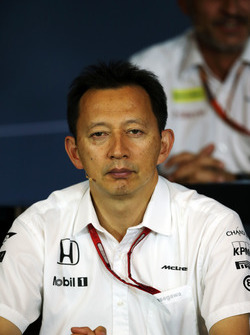 Yusuke Hasegawa, Chef Honda F1 Programm in der FIA Pressekonferenz