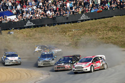 Kevin Eriksson, Olsbergs MSE; Petter Solberg, Petter Solberg World RX Team; Andreas Bakkerud, Hoonig
