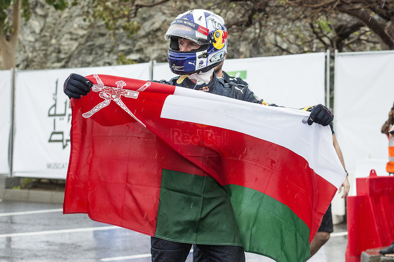David Coulthard, Red Bull Racing durante el show run en Omán