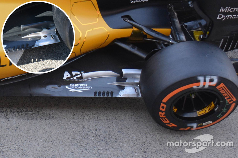Renault RS16: Unterboden