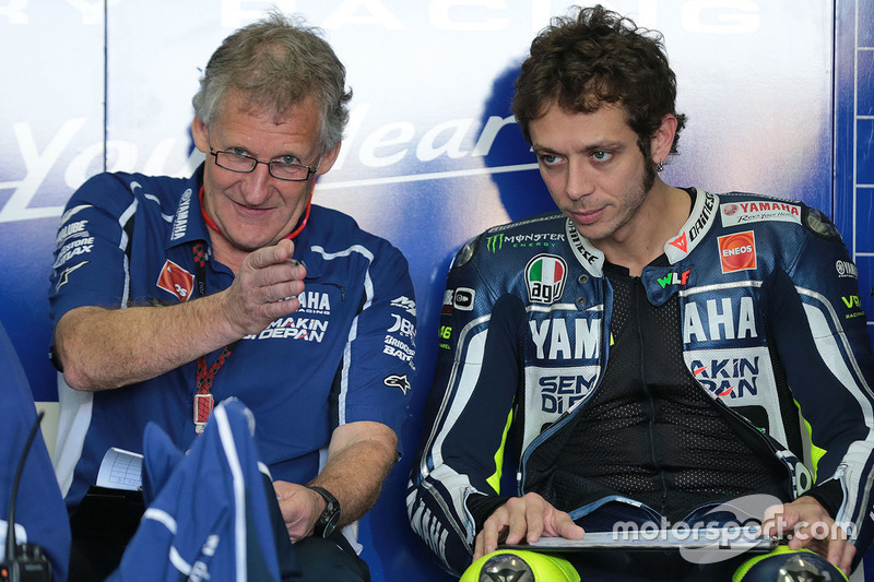 Valentino Rossi, Yamaha Factory Racing and Jeremy Burgess, Yamaha Factory Racing crew chief