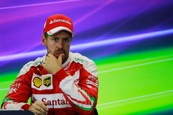 Sebastian Vettel, Ferrari in de persconferentie