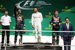 Podium: winner Lewis Hamilton, Mercedes AMG F1, second place Daniel Ricciardo, Red Bull Racing, third place Max Verstappen, Red Bull Racing