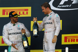 Podium: winner Nico Rosberg, Mercedes AMG F1 Team, second place Lewis Hamilton, Mercedes AMG F1 Team