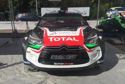 La voiture de Stéphane Lefebvre, Gabin Moreau, Citroën DS3 WRC, PH Sport