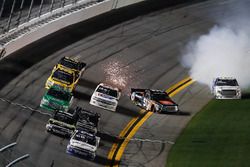 Johnny Sauter, GMS Racing Chevrolet takes the checkered flag