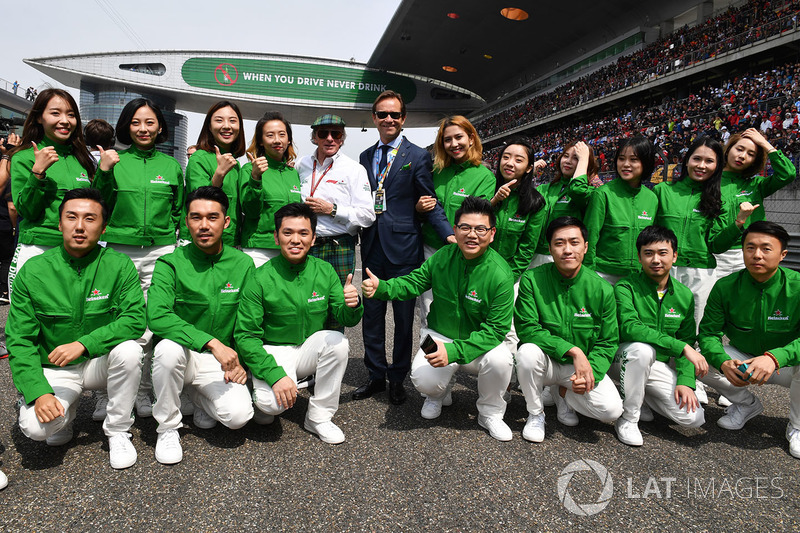 Jackie Stewart, y la foto con el grupo Heineken