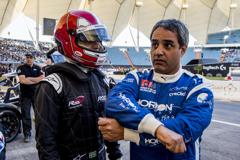 Juan Pablo Montoya y Helio Castroneves