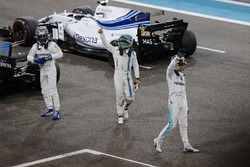 Valtteri Bottas, Mercedes AMG F1, Lewis Hamilton, Mercedes AMG F1 and Felipe Massa, Williams celebrate in parc ferme