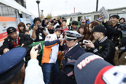 Marc Marquez, Repsol Honda Team with fans