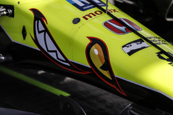 Nase des Autos von Sébastien Bourdais, Dale Coyne Racing with Vasser-Sullivan Honda