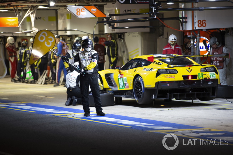 #64 Corvette Racing Chevrolet Corvette C7.R: Oliver Gavin, Tommy Milner, Marcel Fassler, #63 Corvette Racing Chevrolet Corvette C7.R: Jan Magnussen, Antonio Garcia, Mike Rockenfeller