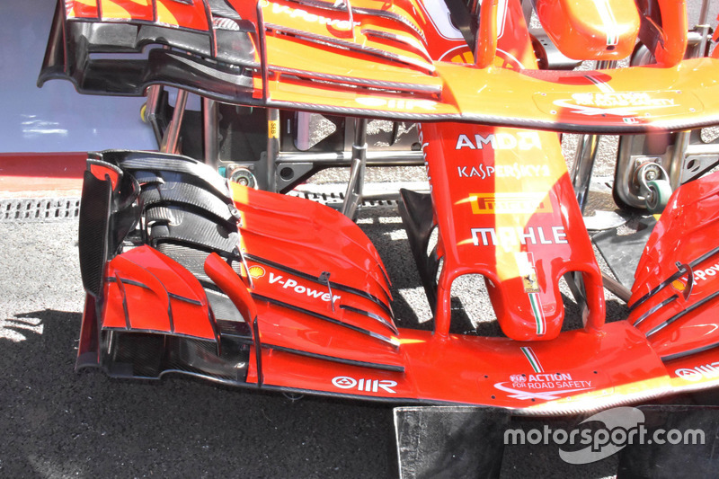 Ferrari SF71H front wing detail