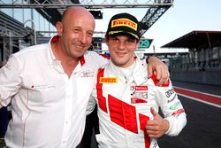 Pole position for #1 Belgian Audi Club Team WRT Audi R8 LMS: Dries Vanthoor with Vincent Vosse, Team principal WRT