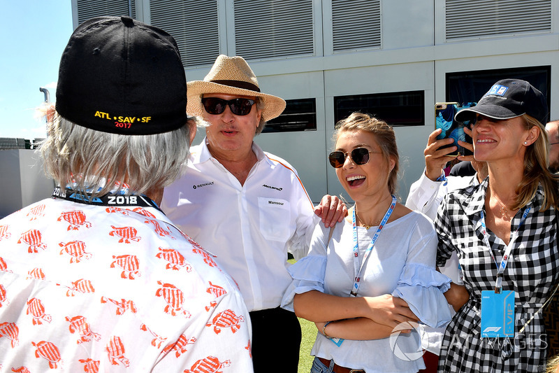 Michael Douglas, Mansour Ojjeh, McLaren