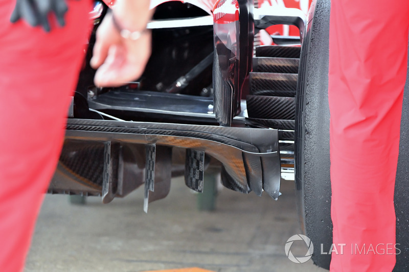 Ferrari SF71H diffuser detail