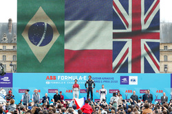 Yarış galibi Jean-Eric Vergne, Techeetah, 2. Lucas di Grassi, Audi Sport ABT Schaeffler, 3. Sam Bird, DS Virgin Racing
