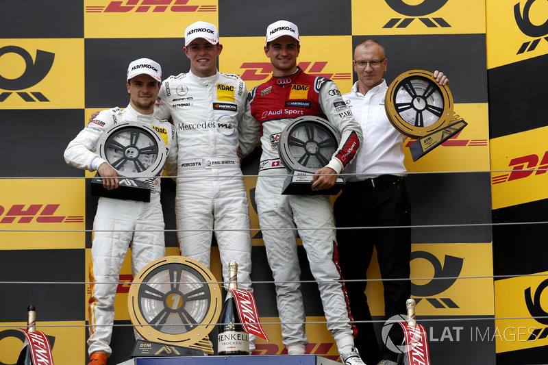 Podium: Race winner Paul Di Resta, Mercedes-AMG Team HWA, second place Lucas Auer, Mercedes-AMG Team