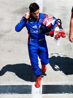 Marc Marquez, tests the Toro Rosso F1 car