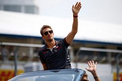 Romain Grosjean, Haas F1 Team, in the drivers parade