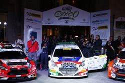 I vincitori Paolo Andreucci, Anna Andreussi, Peugeot 208 T16 R5, Peugeot Sport Italia