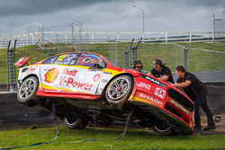 Fabian Coulthard, Team Penske Ford car after his crash