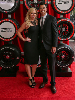 Graham Rahal, Rahal Letterman Lanigan Racing Honda and wife Courtney Force