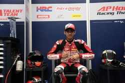 Andi Gilang in the pit box team
