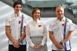 Lance Stroll, Valtteri Bottas, Claire Williams, Williams Deputy Team Principal