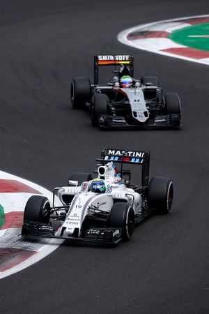 Felipe Massa, Williams FW38, Sergio Perez, Sahara Force India F1 VJM09