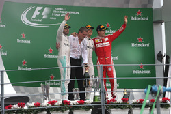 Podium: Lewis Hamilton, Mercedes AMG F1 Team, Nico Rosberg, Mercedes AMG F1 Team and Sebastian Vettel, Scuderia Ferrari