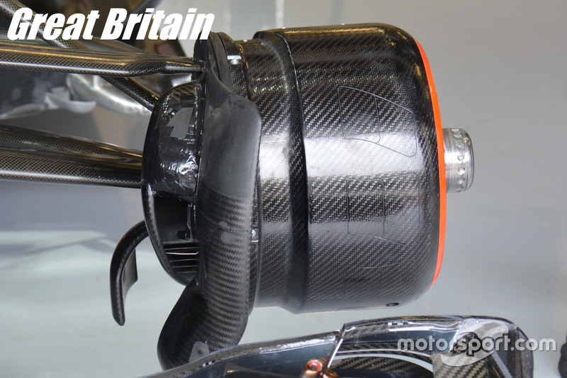 McLaren, conductos de freno GP británico