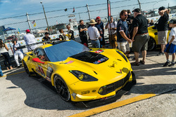 The car of #4 Corvette Racing Chevrolet Corvette C7.R: Oliver Gavin, Tommy Milner, Marcel Fässler