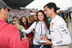 Bruno Spengler, BMW Team MTEK, BMW M4 DTM with fans