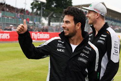 Sergio Perez, Sahara Force India F1 avec Nico Hulkenberg, Sahara Force India F1