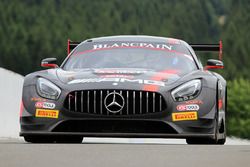 #84 AMG Team HTP Motorsport Mercedes AMG GT3: Dominik Baumann, Jazeman Jaafar, Maximilian Bühk